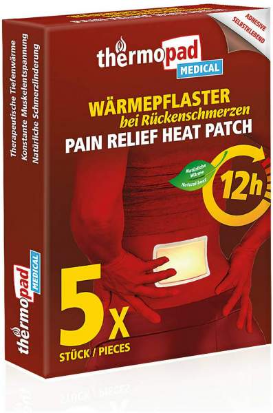 Thermopad Wärmepflaster bei Rückenschmerzen 5 Stück
