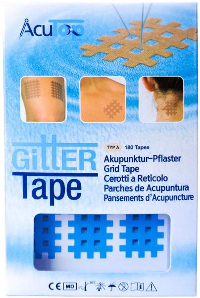 Gitter Tape Acutop Akupunkturpflaster 2x3 cm Blau