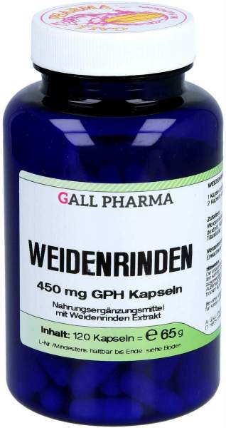 Weidenrinden 450 mg Gph 120 Kapseln