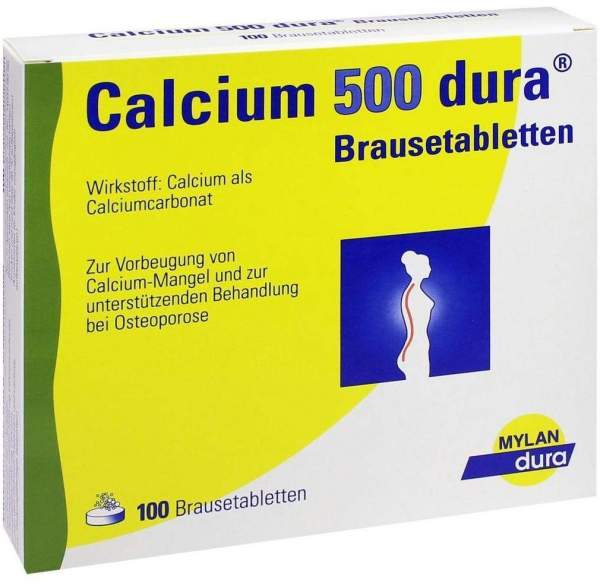 Calcium 500 Dura 100 Brausetabletten