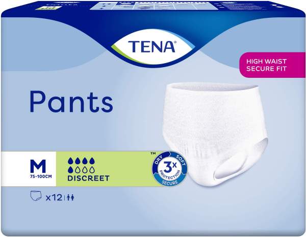 Tena Pants Discreet Medium Slip 75 - 100 cm 4 X 12...