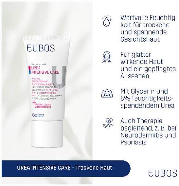 Eubos Trockene Haut Urea 5% 50 ml Gesichtscreme