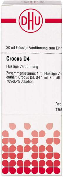 Dhu Crocus D4 Dilution 20 ml