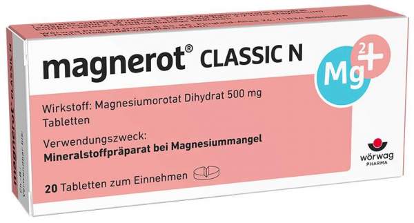 Magnerot Classic N 20 Tabletten