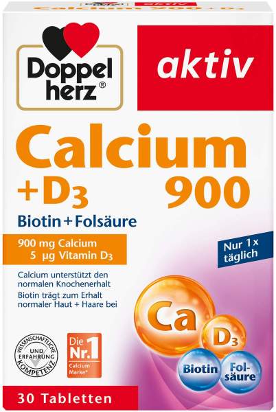 Doppelherz Aktiv Calcium 900 + D3 30 Tabletten