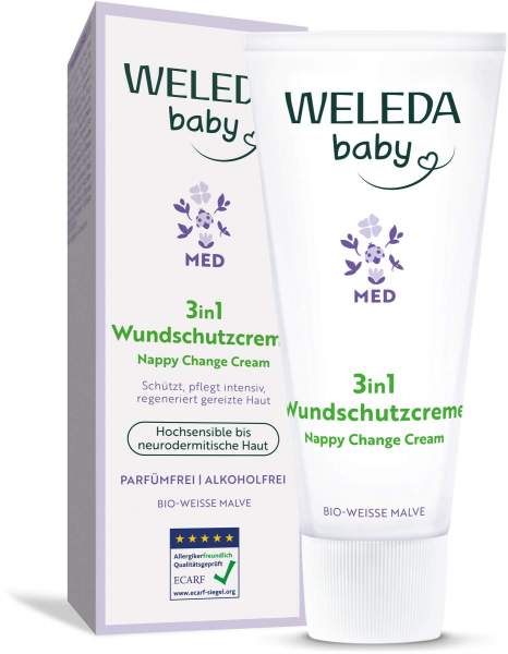 Weleda Baby 3 in 1 Wundschutzcreme weiße Malve 75 g Creme