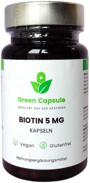Green Capsule Biotin 5 mg Kapseln 90 Stück