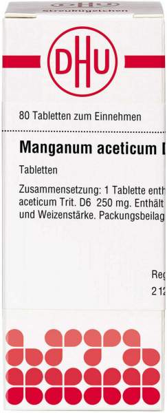 Dhu Manganum Aceticum D6 80 Tabletten