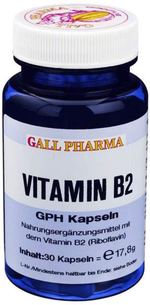 Vitamin B2 1,6 mg Gph 30 Kapseln