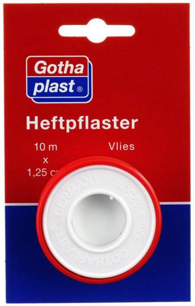 Gothaplast Heftpflaster Vlies 1,25cmx10m Euroaufhänger