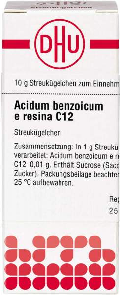 Acidum Benzoicum e resina C12 Globuli