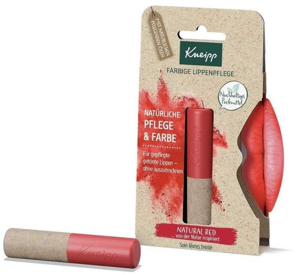 Kneipp farbige Lippenpflege Natural Red 3,5 g Stift