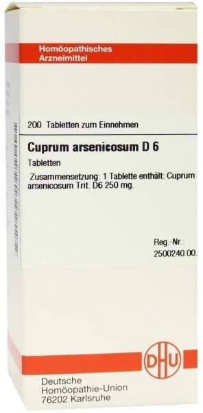 Cuprum Arsenicosum D6 200 Tabletten