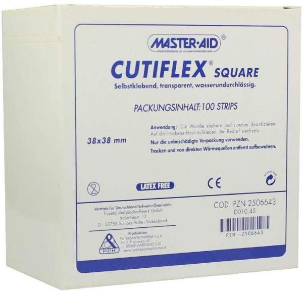 Cutiflex Folien-Pflaster Square 38x38mmmasteraid