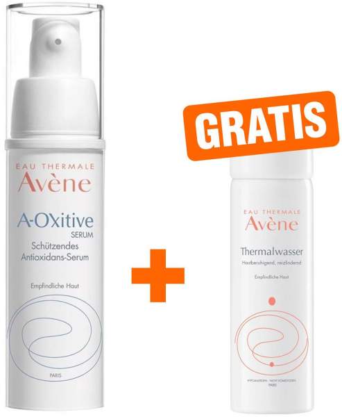 Avene A-OXitive Serum schützendes Antioxidans Serum 30 ml + gratis Thermalwasser Spray 50 ml