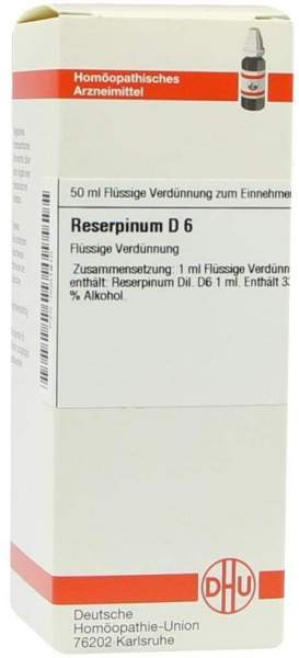 Reserpinum D 6 Dilution