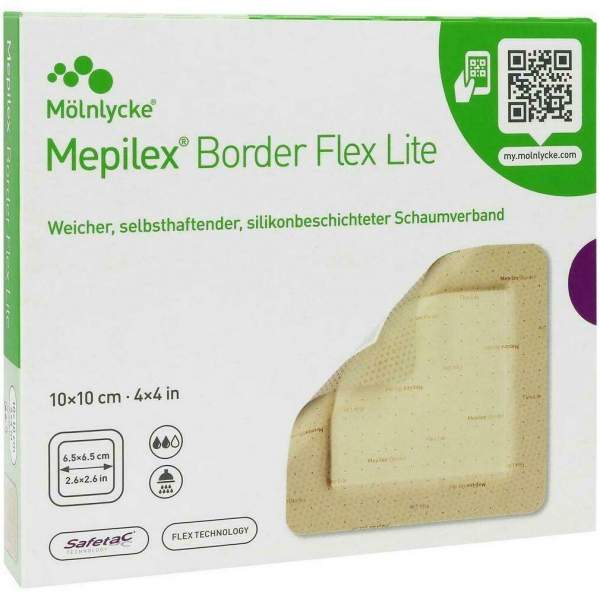 Mepilex Border Flex Lite Schaumverband 10x10 cm