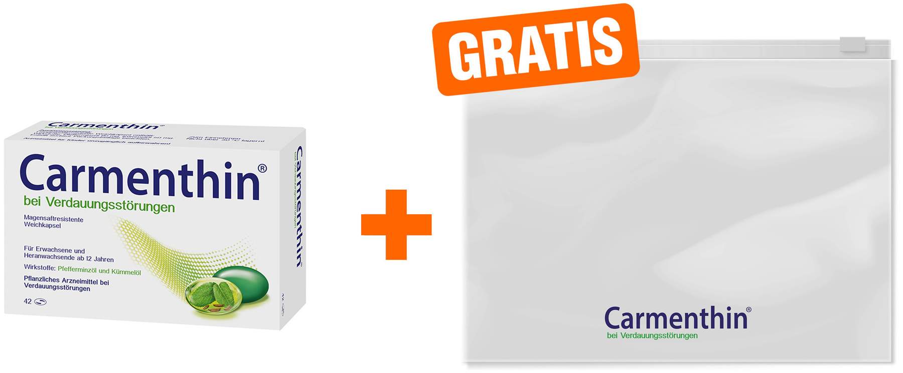 Carmenthin bei Verdauungsstörungen 42 magensaftresistente Kapseln + gr