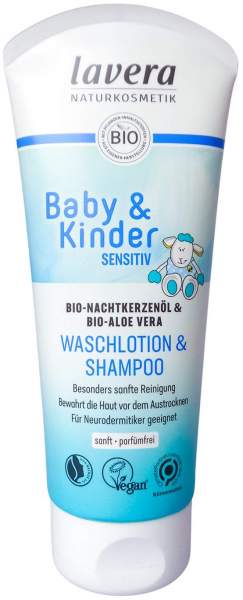 Lavera Baby &amp; Kinder sensitiv Waschlotion &amp; Shampoo 200 ml