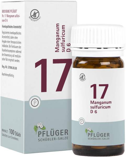 Biochemie Pflüger 17 Manganum Sulfuricum D6 100 Tabletten