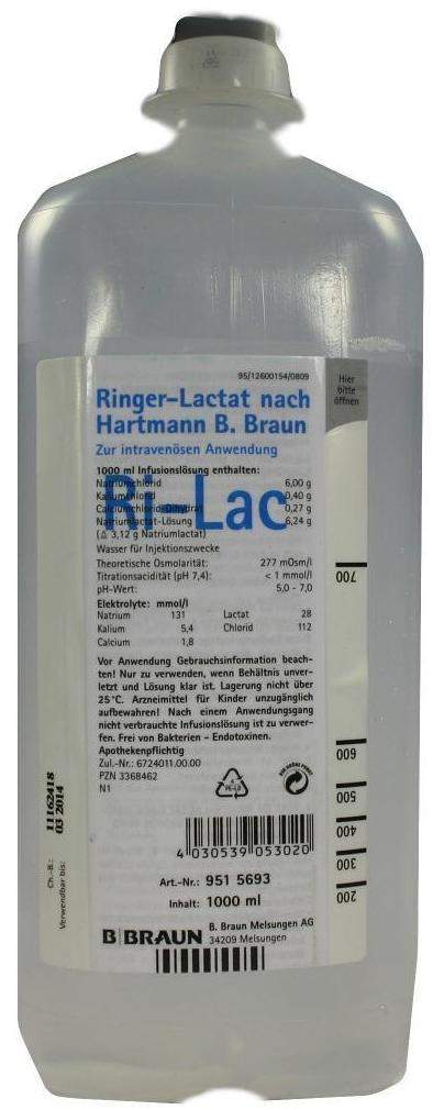 Ringer Lactat Nach Hartmann B.Braun Ecoflasche Plus 1000 Ml... kaufen ...