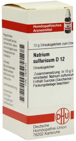 Dhu Natrium Sulfuricum D12 10 G Globuli