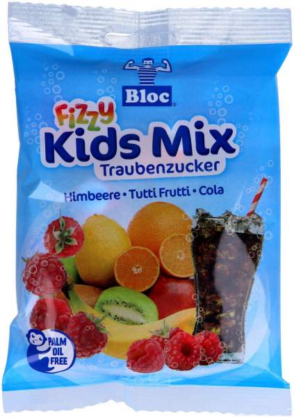 Bloc Traubenzucker Fizzy Kids Mix Btl.75 G