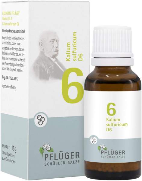 Biochemie Pflüger Nr. 6 Kalium Sulfuricum D6 15 G Globuli