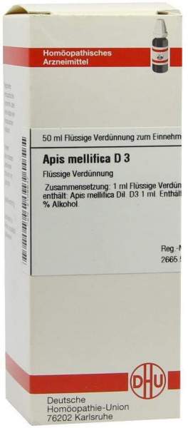 Apis Mellifica D3 Dhu 50 ml Dilution