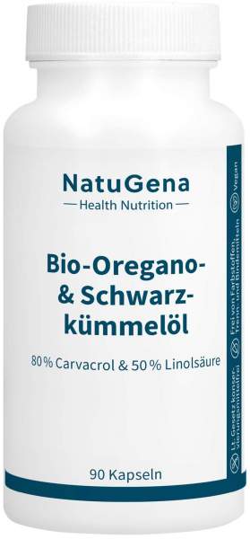 NatuGena Bio-Oregano- &amp; Schwarzkümmelöl 90 Kapseln