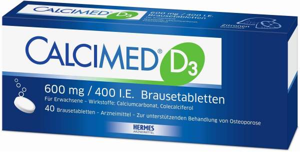 Calcimed D3 600 mg 400 I.E. 40 Brausetabletten