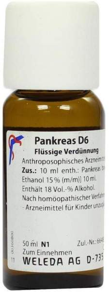 Weleda Pankreas D6 50 ml Dilution