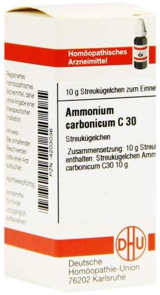 Ammonium Carbonicum C 30 Globuli