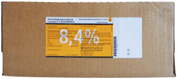 Natriumhydrogencarbonat-Lsg.8,4% Deltamedica Glas