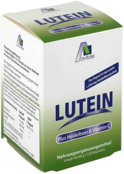 Lutein 120 Kapseln 6 mg + Heidelbeer