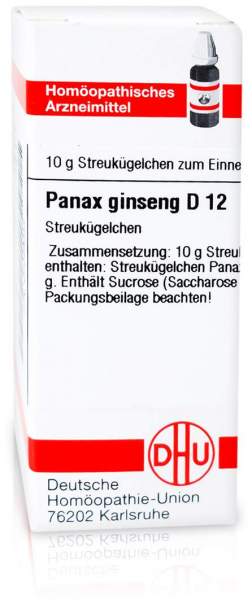 Panax Ginseng D12 10 G Globuli