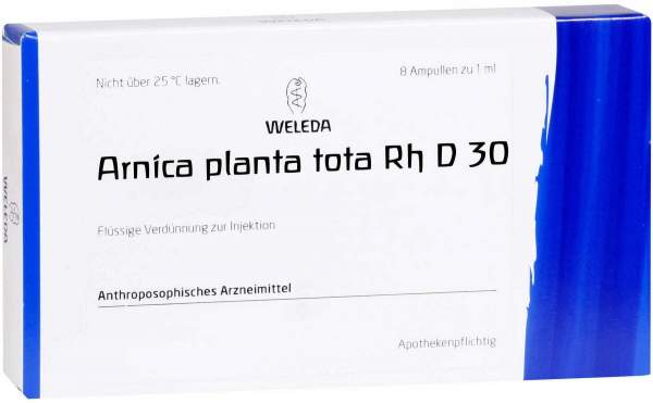 Weleda Arnica Planta Tota Rh D30 8 X 1 ml Ampullen