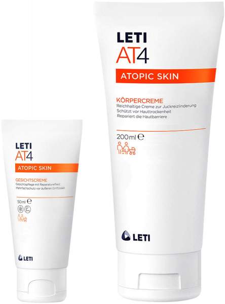 LETI AT4 Gesichtscreme 50 ml + LETI AT4 Körpercreme 200 ml