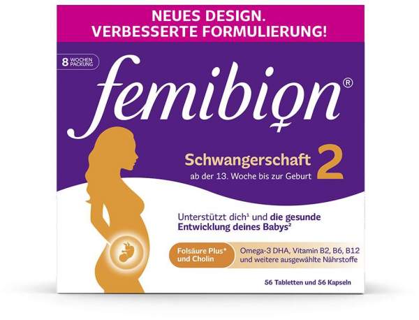 Femibion 2 Schwangerschaft 56 Tabletten und 56 Kapseln Kombipackung