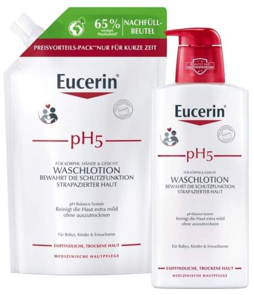 Eucerin pH5 Waschlotion 400 ml + Nachfüllbeutel 400 ml