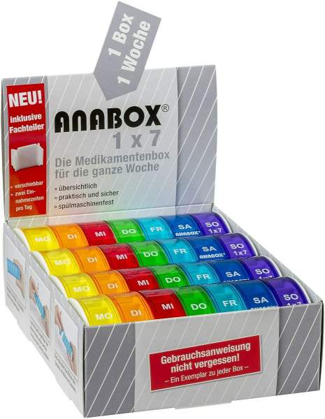 Anabox 7 Regenbogen M.Fachteilern 1 Stk