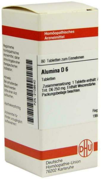 DHU Alumina D6 80 Tabletten