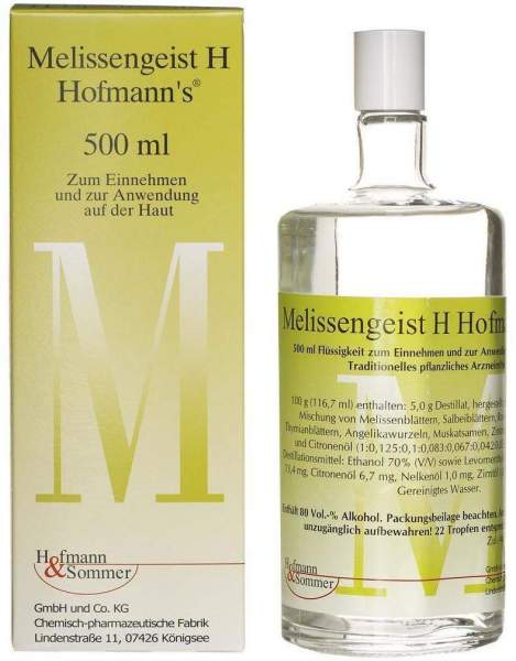 Melissengeist H Hofmanns Tropfen 500 ml Tropfen