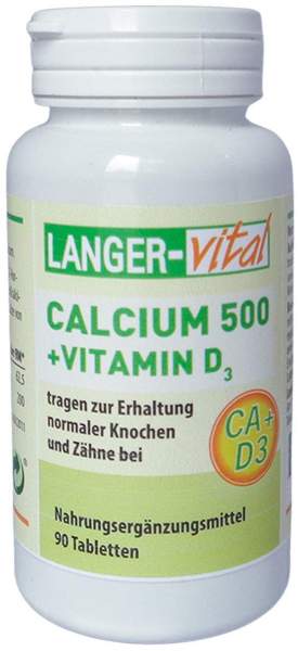 Calcium 500 mg + D3 10 µg 90 Tabletten