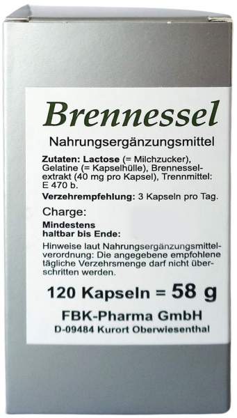 Brennessel 120 Kapseln