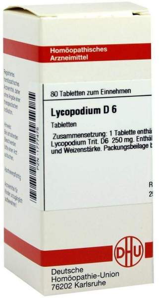 DHU Lycopodium D6 80 Tabletten