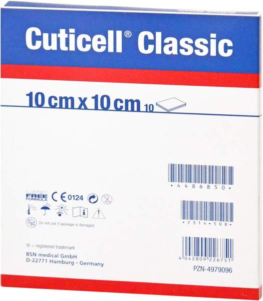 Cuticell Classic Wundgaze 10x10 cm