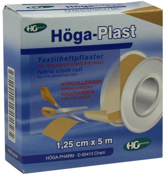 Höga Plast Heftpflaster 1,25 cm X 5 M 1 Pflaster