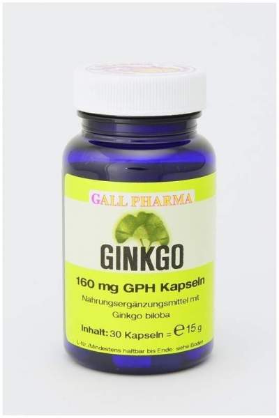 Ginkgo 160 mg Gph 30 Kapseln