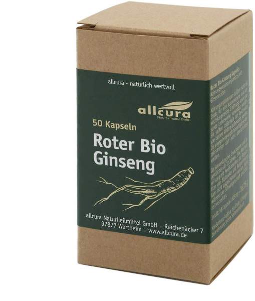 Roter Bio Ginseng 50 Kapseln